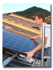 Pose de panneaux solaires photovoltaïques